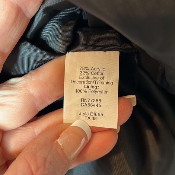 J.Crew Factory Career Mini Faux Wrap Tweed Black/Blush Pink Lined Skirt. Size 6. - Picture 7 of 8